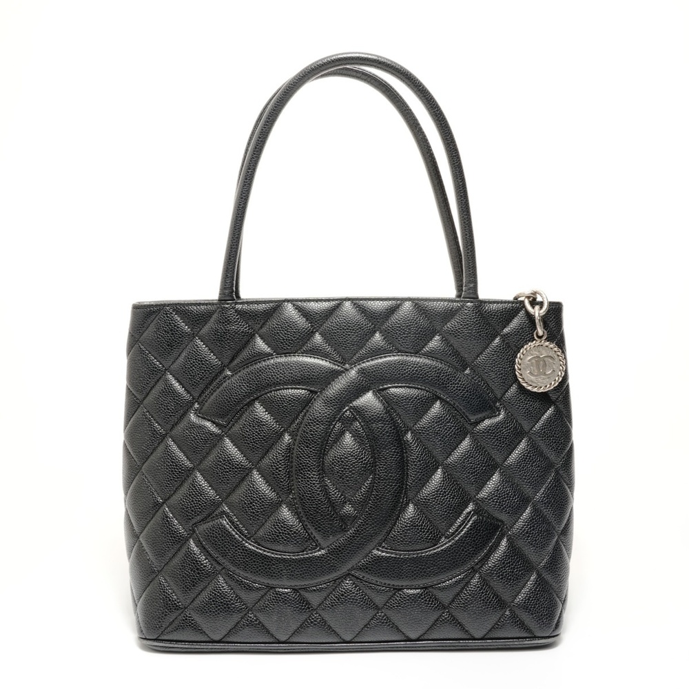Chanel CHANEL Reissue Tote Caviar Skin Bag Black